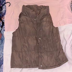 Forever 21 Puffy, Light Brown Vest